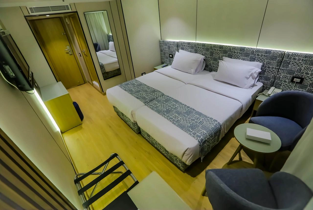 Cabin aboard the MS Nile Palace Cruise Nile cruise